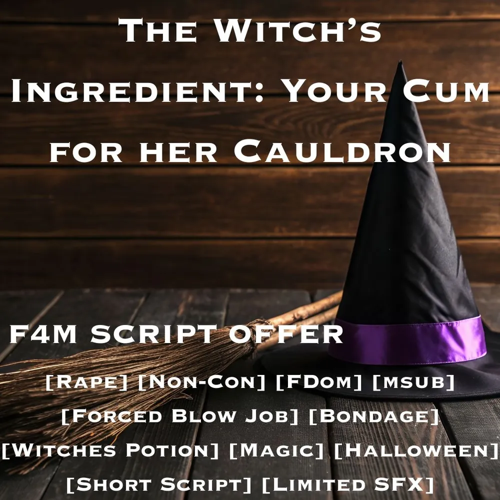 The Witch's Ingredient: Your Cum for her Cauldron