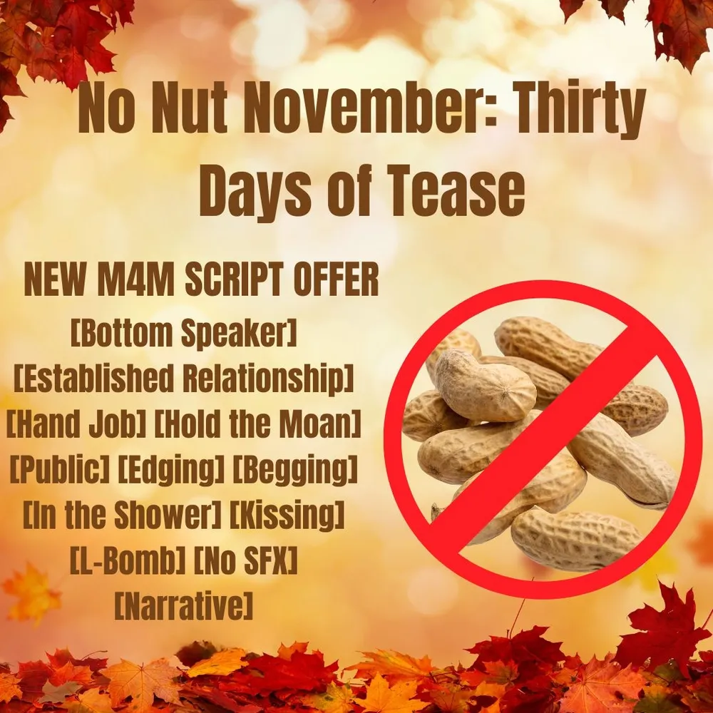 No Nut November: Thirty Days of Tease
